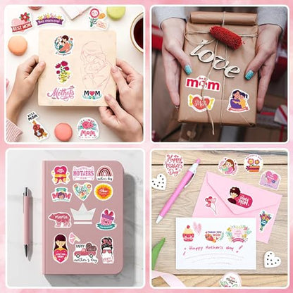321PCS Mothers Day Stickers, Happy Mothers Day Stickers, Mom Stickers - style: Mother Day Stickers