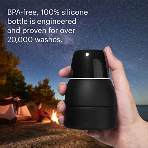 Brondell Bidet GoSpa Collapsible Travel Bidet, Compact and Discreet, with Travel Bag, 500ml, in Black - color: Black