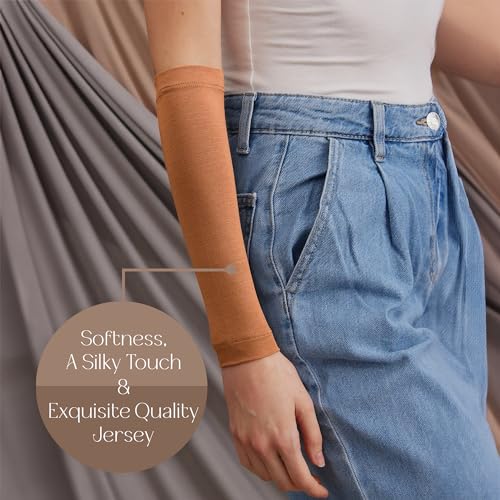 Modest Arm Cover | Jersey Arm Cover | Modest Sleeve Covering for Muslim Women - color: Lion