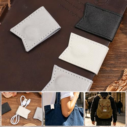 3PCS Magnetic Leather Bookmarks，Book Marks for Books, Strong Magnet Reading Accessories for Men & Women，Long-Lasting and Durable Gift Suitable for Book Lovers & Students (Black, Silver, White) - style: Silver Ink