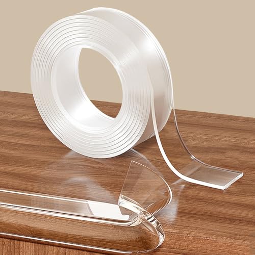 Clear Edge Protector Strip Sharp Edge Wrap Cover Tape,0.8 in x 13.12 FT,Self Adhesive Protective Bumper Guards for Cabinet Door Desk Glass Table Bed Furniture, Kitchen Countertop, Waterproof - size: 0.8in x 13.12FT