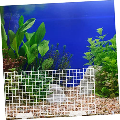 Aquarium Divider Bottom Plastic Separation Board Fish Breeding Box for Aquarium Net Design Easy to Install
