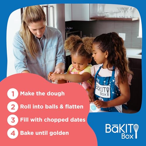 BāKIT Box Maamoul Cookie Baking Kit for Kids – Make Lebanese Date-Filled Cookies + Learn Culture – Printed Recipe & Activity Guides – Educational STEM Gift - color: Lebanese Maamoul