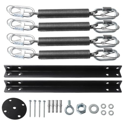 200LBS-MB Heavy Bag Hanger Noise Vibration Dampening Ceiling Mount | Premium 4mm Steel Bracket with Built In Vibration Dampening Spring, Engineered to Support 12 to 16 Inch Joist Structures