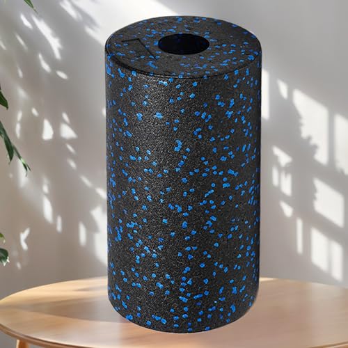 Back Foam Roller, Hollow Column Muscle Recovery Tool, Muscle Roller Foam, for Gym Post-Exercise Sports Recovery Home Fitness Routine Yoga Stretching - color: Black Blue