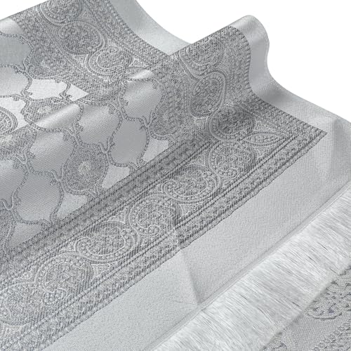 Prayer Mat - Muslim Prayer Rug, Prayer Mat Islam, Portable Travel Prayer Mat, Islam?c Prayer Rugs, Muslim Ramadan Eid Gifts (Grey) - color: Grey