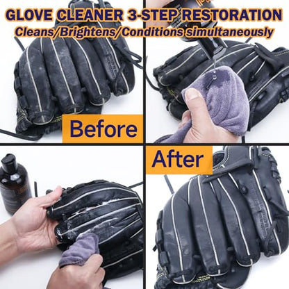 AliBall Ultimate Baseball Mitt Maintenance Kit | 8-Piece Cleaner, Oil, Brushes & Towels Combo - style: Essential Standard Kit