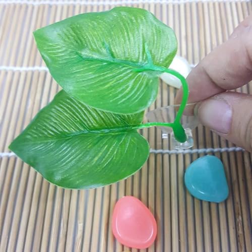 Betta Fish Leaf Hammock, Aquarium Decor for Resting Sleeping Hiding, Reusable Tank Accessories with Suction Cups