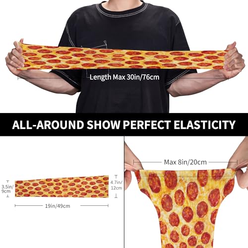Arm Sleeves Outdoor Garden Sports Cooling Sun Sleeve for Women Men Farm - color: Pizza