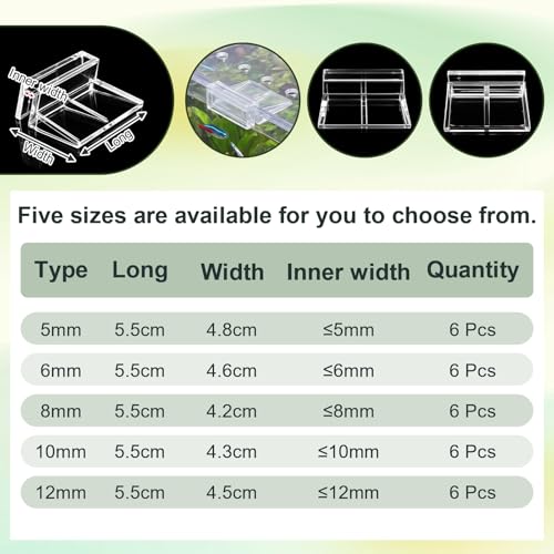 Sieral Clear Aquarium Polycarbonate Canopy Set with 30 Cover Clips 28.61 x 10.98 x 0.12 Inches for 20/29/37 Gallon Without Center Brace Aquariums Cover Anti-Jump Net Canopy