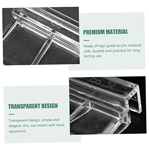 10pcs Fish Tank Cover Brackets Acrylic Support Rack for Aquarium Lids Durable and Wear-resistant Holders for Covers for Open Fish Tanks
