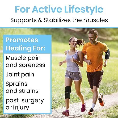 Arctic Flex Ice Sleeve for Knee, Elbow, Arm - Hot & Cold Freeze Pack Wrap | For Tennis Pain Relief, Tendonitis - Gel Compression Brace for Injuries - Therapy Compress - Reusable, 360 Coverage - size: X-Large