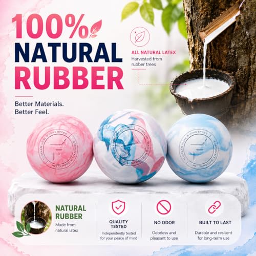 FITZELAR Double Lacrosse Massage Ball for Myofascial Release, Quality Certification, Massage Deep Tissue for Waist Back Feet, Trigger Point Therapy, Muscle Knots, Peanut Massage Ball for Muscle Pain - color: Blue