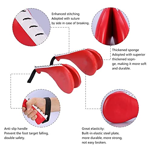 Taekwondo Kick Target Pads Karate Kickboxing Practice Double Kicking Paddle Martial Arts Equipment Punch Pads Blue