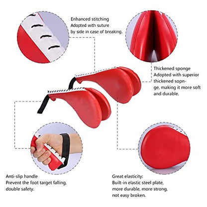 Taekwondo Kick Target Pads Karate Kickboxing Practice Double Kicking Paddle Martial Arts Equipment Punch Pads Blue