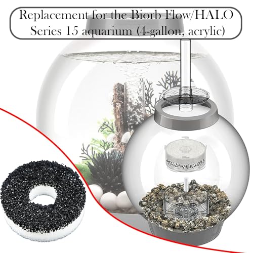 Filter Replacement Kit Compatible with BiOrb Aquariums: Foam and Carbon Rings Filter with Air Stone - 10 Carbon, 10 Foam, 10 Air Stones (30 Pack)
