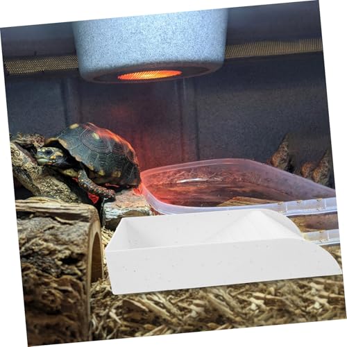 Totority Turtle Basking Platform Ramp for Reptiles Multipurpose Food and Water Dish for Aquariums for Turtles Frogs and Lizards and Stable Design Small