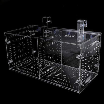 Fydun Fish Isolation Breeding, Box Acrylic Incubator Ing Seedlings Incubation Reproduction Aquarium Ery and Parenting for Aquarium (30CM*15CM*15CM) - size: 30CM*15CM*15CM, style: 30CM*15CM*15CM
