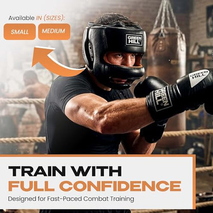 Boxing Headgear for Men and Women MMA Headgear Muay Thai Head Gear – Sparring Gear, Professional Training Headgear Head Guard Professional from Green Hill - size: Medium