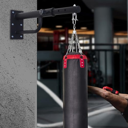 NEWAN Wall Mount Heavy Bag Hanger,5 Adjustable Length Punching Bag Hanger,Rotate 360 Degrees Boxing Bag Bracket for Home Gym Indoor Outdoor (Max 800lbs)
