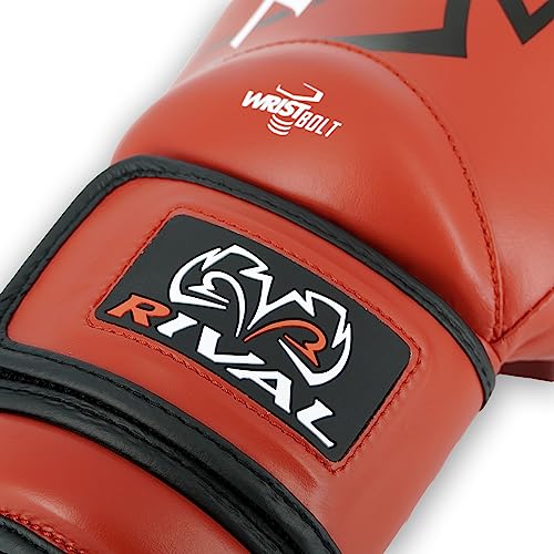 RIVAL Boxing RS4 2.0 Aero Sparring Gloves, Hook and Loop Closure - Multi-Layered, Low-Density Foam Padding and Soft Inner Lining - color: Red, size: 16 oz.
