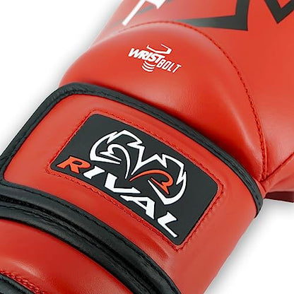 RIVAL Boxing RS4 2.0 Aero Sparring Gloves, Hook and Loop Closure - Multi-Layered, Low-Density Foam Padding and Soft Inner Lining - color: Red, size: 18 oz.