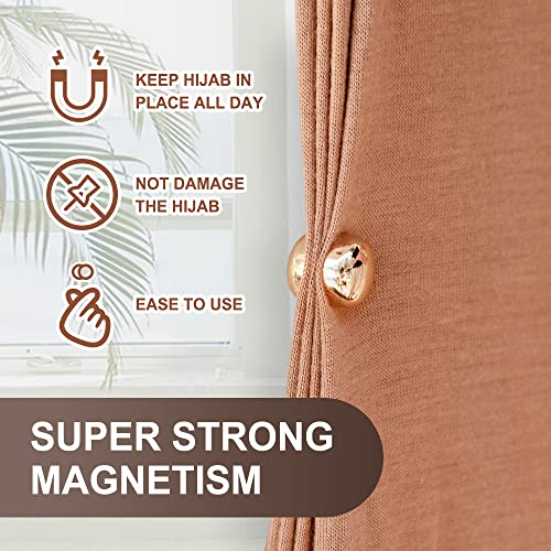8 Pairs Premium Strong Hijab Magnets, Professional No-Snag Multi-Use Magnetic Pins, Matte Black Pack - color: Black Matte packs