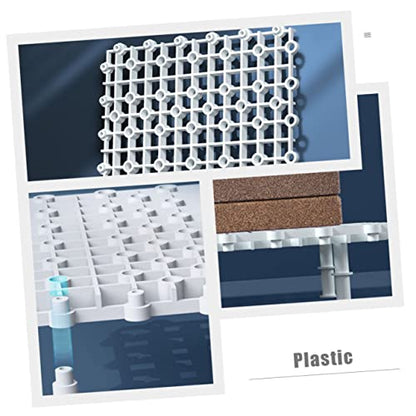 Toyvian 1set Aquarium Divider Fish Tank Bottom Partition Grid Easy to Install Plastic Isolation Tray for Separating Aggressive Fish and Enhancing Survival Rate