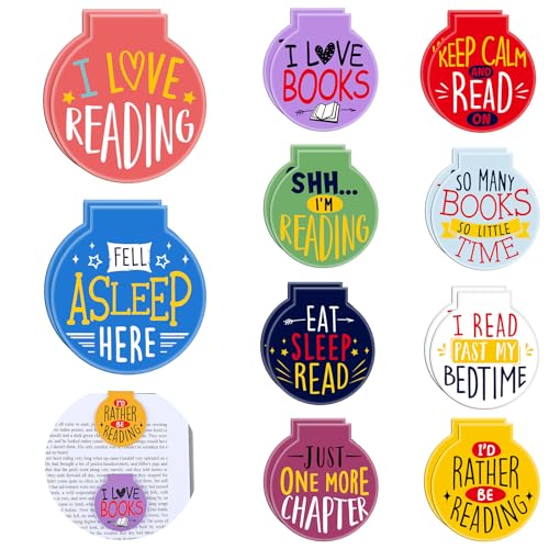 AmazingSpark 20 Pcs Magnetic Bookmarks for Reading, Colorful - style: Colorful