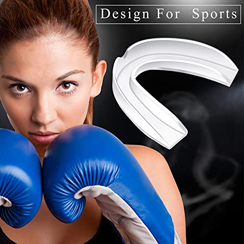 Nuanchu 30 Pack Sports Mouth Guard Athletic Moldable Mouth Guard Boxing Protection for Adult Hockey Football Basketball Lacrosse Boxing(Clear)