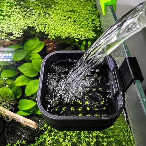 Aquarium Stable Water Change Diffuser. Water Flow Controller for Fish Tank, Flow Control & Gentle Water Return – Saves Water, Reduces Stress (Black) - color: Black