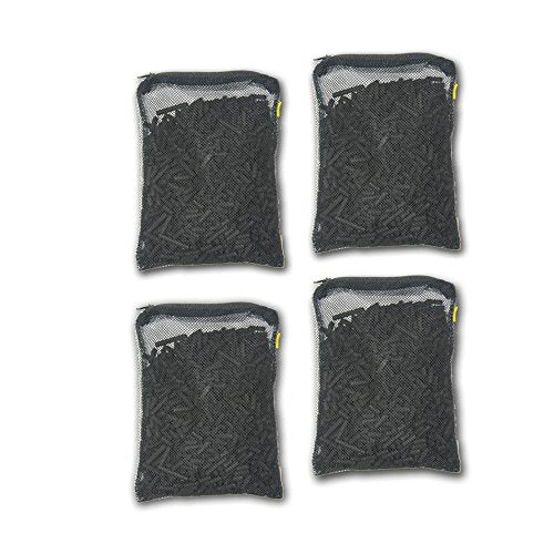 Aquacity Activated Charcoal Carbon in Free Mesh Media Bags for Aquarium Fish Pond Tank Canister Filter (4-Pack (4 lbs)) - size: 4-Pack (4 lbs)