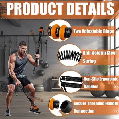 Ropeless Battle Ropes, Cordless Jump Rope Adjustable Weight for Home Gym, Portable Cordless Jump Rope, Strength Equipment for Men, Women & Fitness Enthusiasts