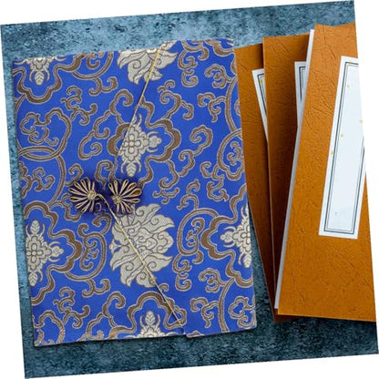 HOUDERCO Rectangular Book Bag Brocade Jewelry Storage Bible Pouch Quran Organizer Vintage Style