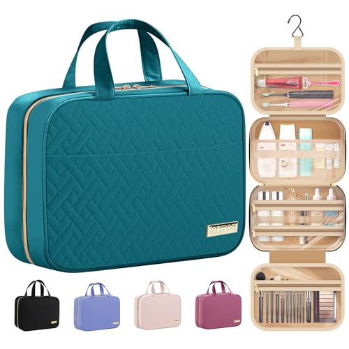 HOTOR Hanging Travel Toiletry Bag Women Men Essentials Teal - color: Teal, size: Medium
