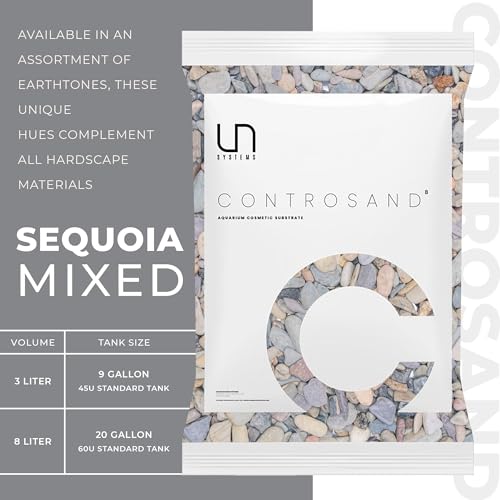 Ultum Nature Systems Controsand Sequoia Gravel (3L) - Small Pebbles for Fish Tank - Planted Aquarium Rocks - Fish Tank Substrate - Aquarium Pebbles - Versatile Fish Tank Stones - size: 3L