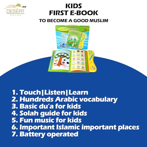 Islamic Arabic Learning Education Interactive eBook Baby Portable with Touch Pen