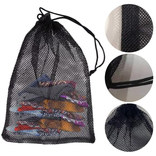 Breathable Mesh Drawstring Bags | Multipurpose Nylon Sports Storage for Activity Gear | Durable Construction(20 x30cm) - size: Small