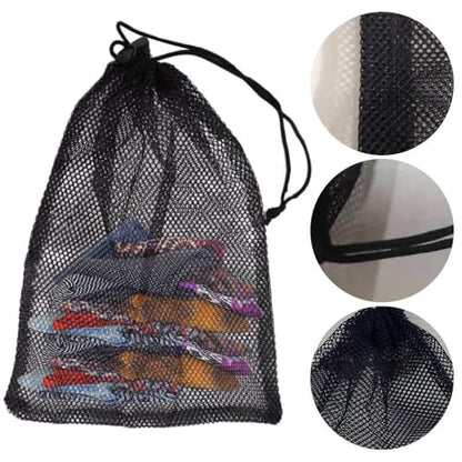 Breathable Mesh Drawstring Bags | Multipurpose Nylon Sports Storage for Activity Gear | Durable Construction(30 x40cm) - size: Large