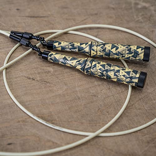 Velites - Earth 2.0 Jump Rope - Official CrossFit® Games Rope - Professional Aluminum Speed Rope for Double Unders, Fitness & Boxing - Includes 4mm Cable & Carrying Bag - - color: Kamo