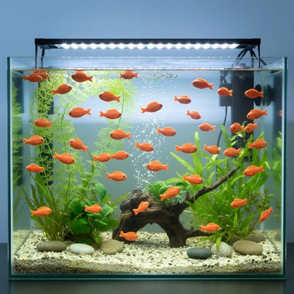 36 PCS Miniature Fish Cute Mini Fishes Fake Plastic Small Red Goldfish Set Tiny Fishes Figurines for DIY Garden Aquarium Cake Decorations Ornament Accessories Party Supplies