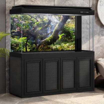 Tropical Jungle Aquarium Background Majestic Misty Rainforest Scenery Fish Tank Background Scenic Mountain Cascading Waterfall Terrarium Backgrounds Tranquil Stream Reptile Tank Backgrounds 24x12in - color: Warm Green, size: 24(W)x12(H)in