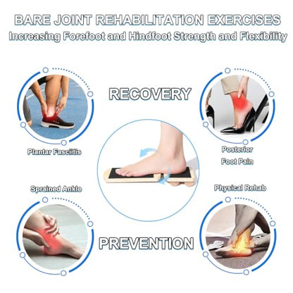 Ankle Balance Board and Foot Strengthener, Used for Physical Therapy Training for Sprains, Achilles Tendon Pain, and Plantar Fasciitis, Single-leg Balance Board With User Manual
