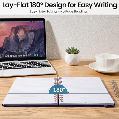 CICPAP Lined Spiral Journal Notebook, A5 College Ruled Notebook for Journaling, Note-Taking, and Daily Planning, Durable Hardcover with an Elegant Design, Mountain - color: H.Mountain