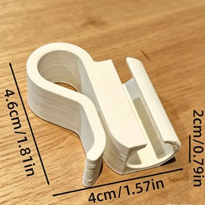 3D Printed Aquarium Hose Holder for 12mm and 16mm Water Changing Tube Fish Tanks Accessory Bucket Clip Aquarium Water Pipe Tube Bracket - color: Black