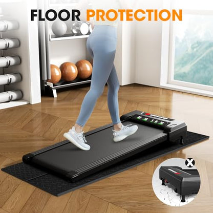 Stepwaver Walking Pad Treadmill Mat for Carpet - 55.1"x23.6",0.2" | 5mm Foldable Walking Pad mat for Hardwood Floors, Floor Protection Mats for Bike, Elliptical, Treadmill