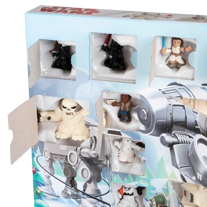 STAR WARS Advent Calendar, 24 Pieces Including Micro Figures & Vehicles, Countdown Calendar, Surprise Toys for Boys & Girls Ages 4+ (Amazon Exclusive)
