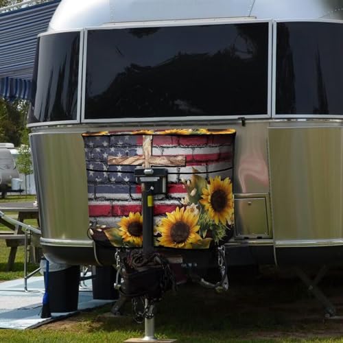 Cross American Double 20lb RV Propane Tank Cover Dust-Proof Heavy Duty Propane Gas Cylinder Cover All Weather Protection - color: Cross American, size: S(20LB)
