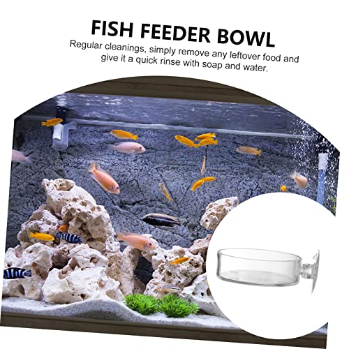BESPORTBLE 5pcs Fish Feeder Tray Food Holder for Aquariums Easy to Install Cup Design Compact for Fish and Shrimp Feeding Practical Aquarium Accessory