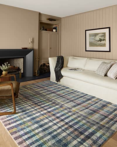 Loloi Chris Loves Julia Humphrey Plum/Multi 2'-3" x 7'-6" Runner Rug - color: Plum / Multi, size: 2'3" x 7'6" (Rectangular)